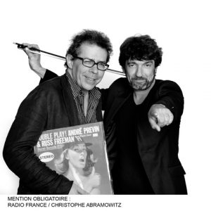 Thierry Jousse et Laurent Valero photographiés pour Radio France par Christophe Abramowitz