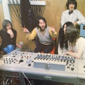 en studio avec les Beatles