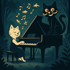 les aventures du chat moustache et de chapka dans la forêt musicale adlibitum for kids