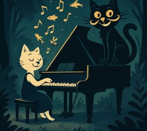 les aventures du chat moustache et de chapka dans la forêt musicale adlibitum for kids